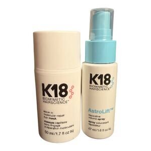 K18 Repair & Volume Duo|Full Size Leave-In Molecule  Mask + Repair Volume Spray